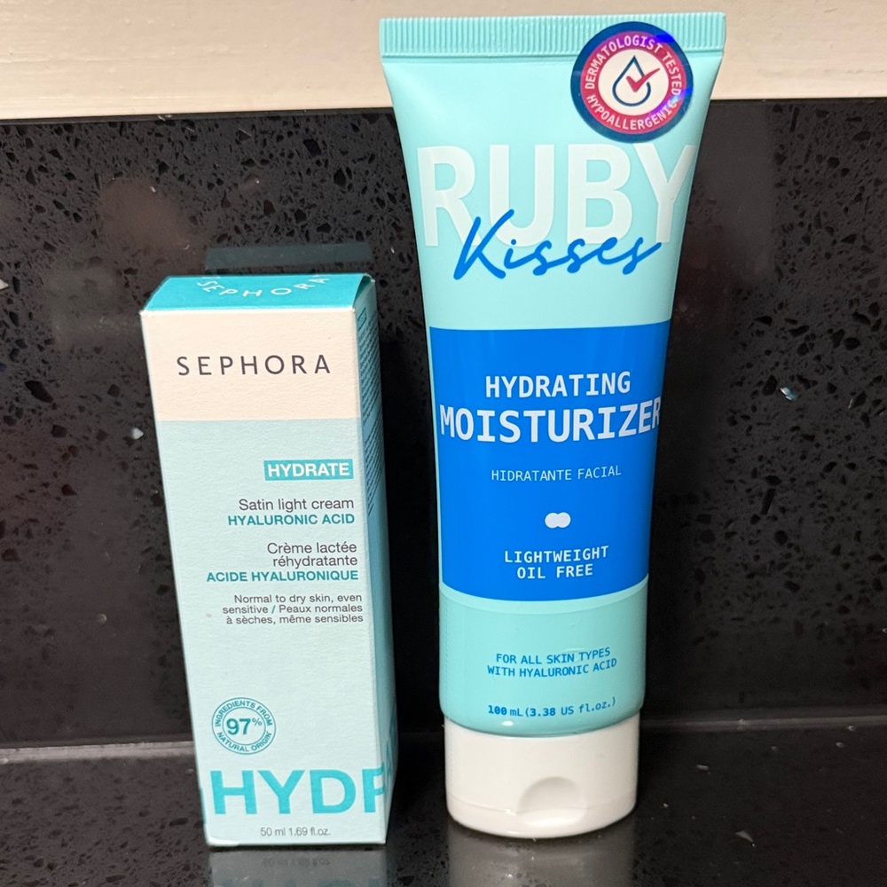 NEW Sephora Hydrate Satin Light Cream & Ruby Kisses Hydrating Moisturizer Duo